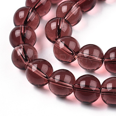 Transparent Glass Beads Strands GLAA-T032-T10mm-19-1