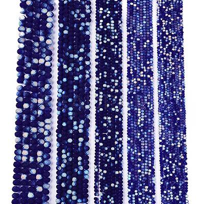 Transparent Glass Beads Strands LS-EGLA-A044-T6mm-MB06-1