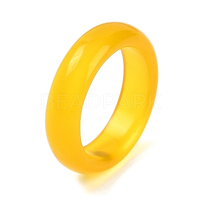 Dyed & Heated Natural Agate Finger Rings for Women RJEW-Z075-02A-1
