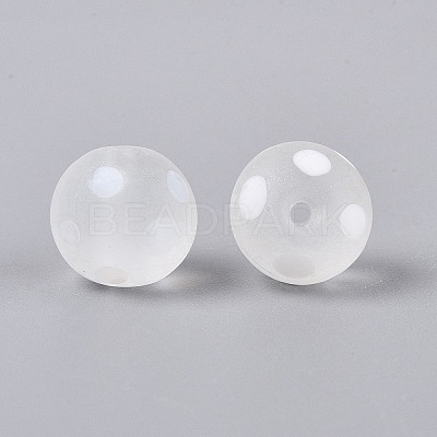 Frosted Handmade Lampwork Beads LAMP-Q039-10A-1