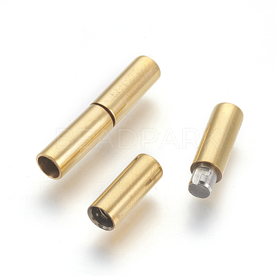 PVD Vacuum Plating 304 Stainless Steel Bayonet Clasps STAS-F196-01G-05-1