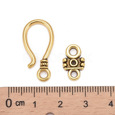 Tibetan Style Hook and Eye Clasps GLF1278Y-1