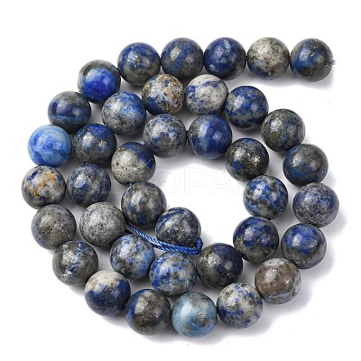 Natural Lapis Lazuli Beads Strands G-A163-07-10mm-1