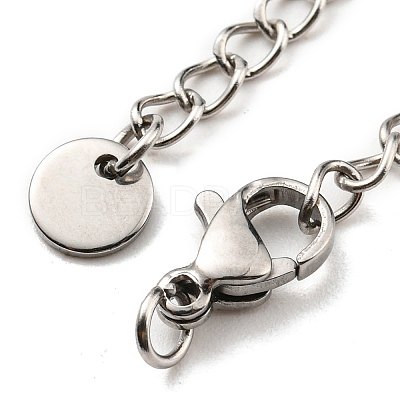Tarnish Resistant 304 Stainless Steel Curb Chain Extender STAS-G310-04P-1