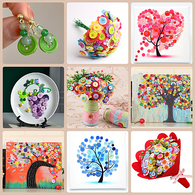 Resin Buttons BUTT-WH20002-07J-1