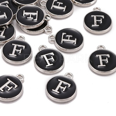 Platinum Plated Alloy Charms ENAM-S118-02F-P-1