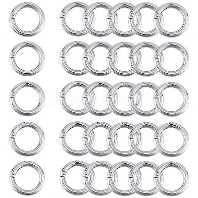 Zinc Alloy Spring Gate Rings FIND-SP0001-08B-1