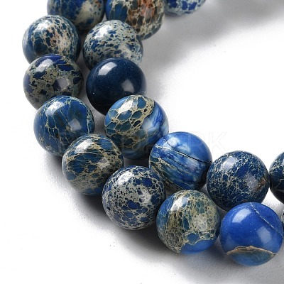 Dyed Natural Regalite/Imperial Jasper/Sea Sediment Jasper Beads Strands G-B124-C01-05-1