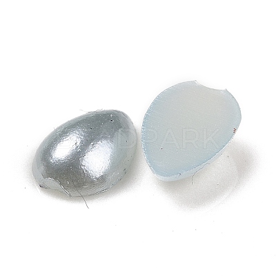 ABS Plastic Imitation Pearl Cabochons SACR-R749-6x4mm-Z12-1