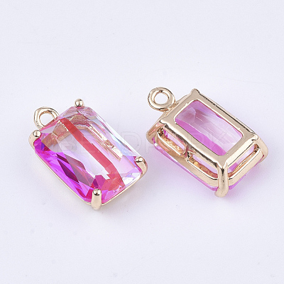 Transparent Glass Pendants GLAA-T007-20C-1