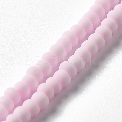 Handmade Frosted Porcelain Beads PORC-E017-01T-1