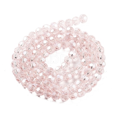 Electroplate Transparent Glass Beads Strands LS-EGLA-A035-T6mm-A20-1