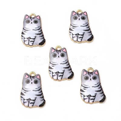 Alloy Enamel Pendants X-ENAM-M046-12G-E-1