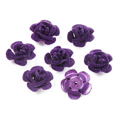 Flocky Aluminum Beads FALUM-S001-001I-1