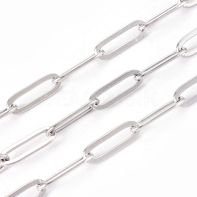 304 Stainless Steel Paperclip Chains CHS-CJC0001-03P-1