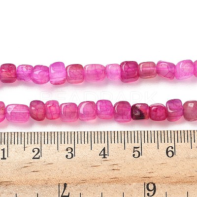 Natural Dragon Veins Agate(Dyed & Heated) Beads Strands G-G177-E14-03-1