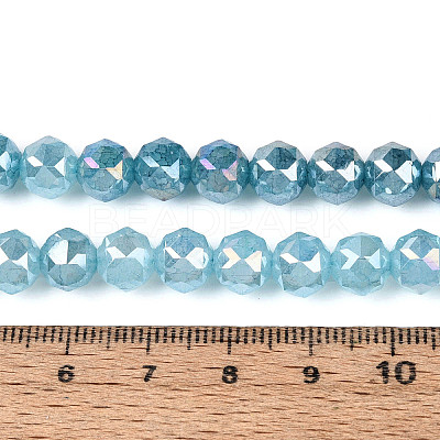 Anti-Tarnish Electroplate Glass Beads Strands LS-GLAA-N064-8mm-11-1
