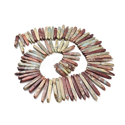 Natural Aqua Terra Jasper Beads Strands G-Z110-D01-1