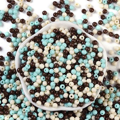Opaque Acrylic Beads OACR-H118-07B-11-1