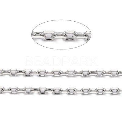 Tarnish Resistant 304 Stainless Steel Cable Chains CHS-D033-03P-02-1