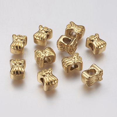 Ion Plating(IP) 304 Stainless Steel European Beads STAS-J022-039G-1