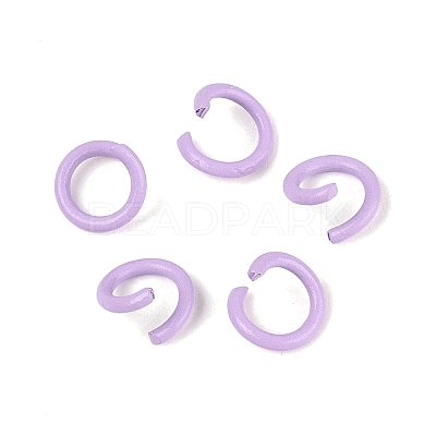 Spray Painted Iron Open Jump Rings IFIN-T017-04C-14-1