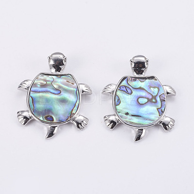 Abalone Shell/Paua Shell Pendants SSHEL-L008-14A-1