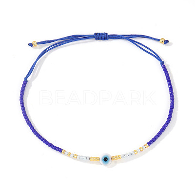 Glass Seed Beaded Braided Bracelets WV7941-3-1