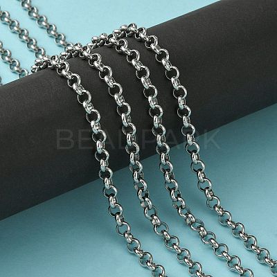 Tarnish Resistant 304 Stainless Steel Rolo Chains STAS-M032-42P-5.7mm-1