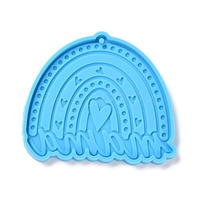 Mother's Day Theme DIY Pendant Silicone Molds DIY-P053-04-1
