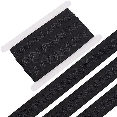 5M Polyester Non-Slip Silicone Elastic Gripper Bands for Garment Sewing SRIB-GF0001-50B-01-1