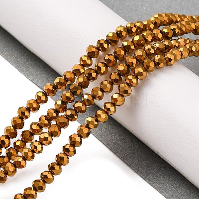 Electroplate Transparent Glass Beads Strands EGLA-A034-T4mm-UA01-1