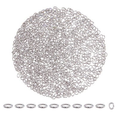 1000Pcs 304 Stainless Steel Open Jump Rings STAS-DC0016-18A-1