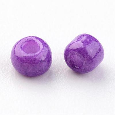 12/0 1.5~2mm Baking Paint Glass Seed Beads Loose Spacer Beads X-SEED-S001-K13-1