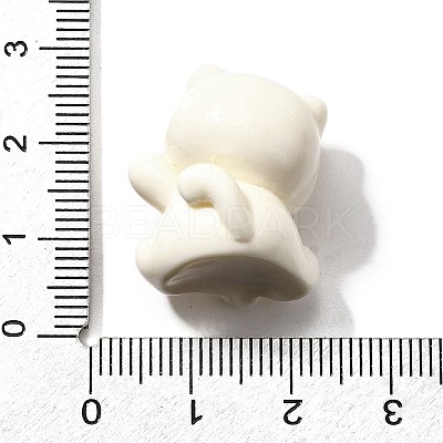 Opaque Cute Little Cat Resin Ornament RESI-S015-02F-1