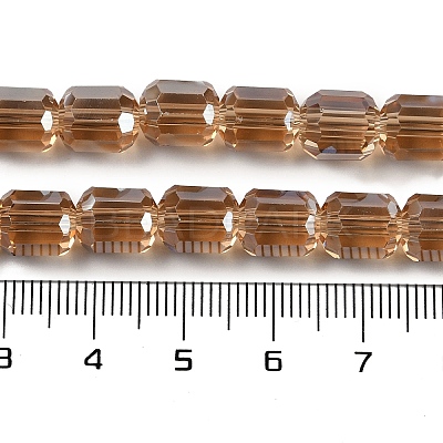 Electroplate Glass Beads Strands GLAA-G112-07-1