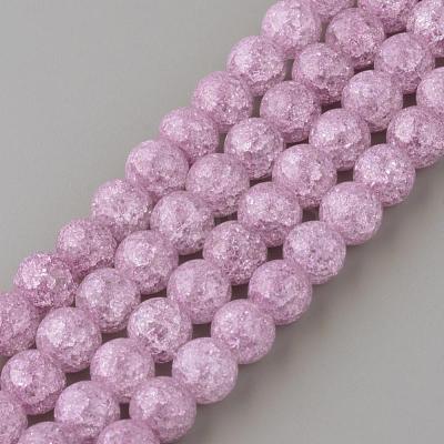 Synthetic Crackle Quartz Beads Strands GLAA-S134-8mm-14-1