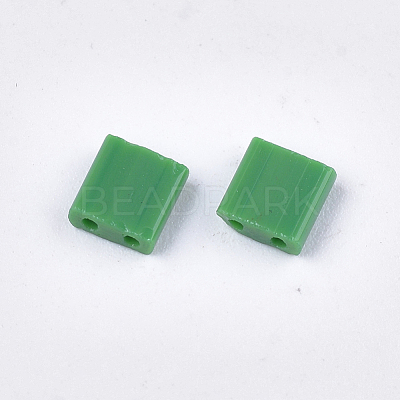 2-Hole Opaque Glass Seed Beads SEED-S023-21C-04-1