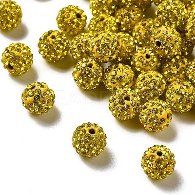 Pave Disco Ball Beads X1-RB-A130-10mm-17-1