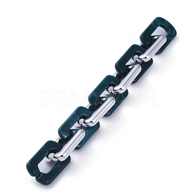 Handmade Acrylic Cable Chains AJEW-JB00674-01-1