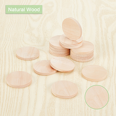 Undyed Wood Cabochons WOOD-WH0026-06A-1