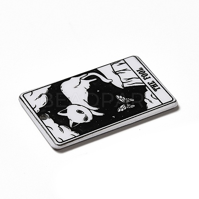 Tarot Theme Printed Acrylic Pendants MACR-G061-04C-1