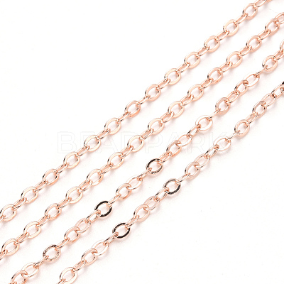 Brass Cable Chains CHC-T008-06B-RG-1