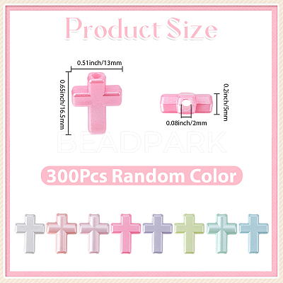 200Pcs Electroplate Opaque Acrylic Beads OACR-BM0001-01-1