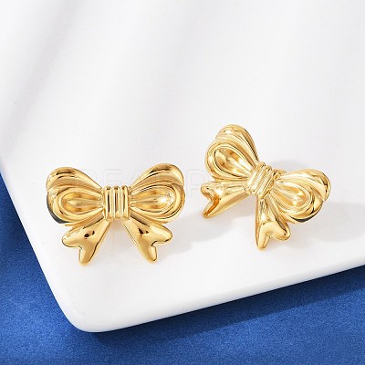 304 Stainless Steel Stud Earrings EJEW-G423-32D-G-1