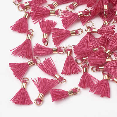 Polycotton(Polyester Cotton) Tassel Pendant Decorations FIND-S275-22G-1
