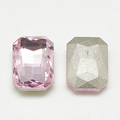 Pointed Back Glass Rhinestone Cabochons RGLA-T079-13x18mm-10-1