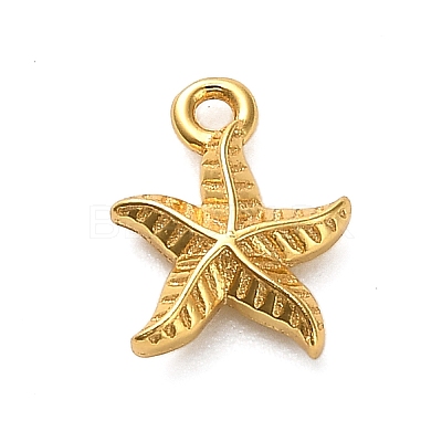 925 Sterling Silver Starfish Charms STER-U009-09G-02-1