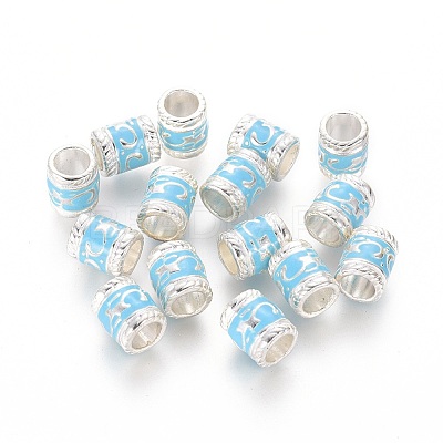 Enamel Alloy European Beads LS-EA8640-5S-1