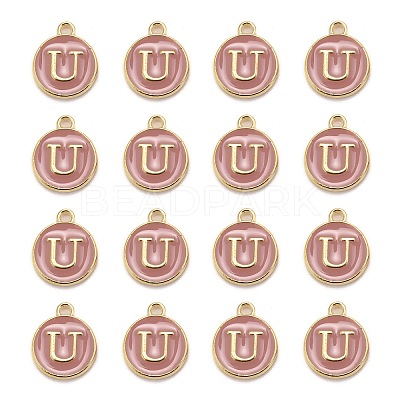 Golden Plated Alloy Enamel Charms LS-ENAM-S118-07U-1